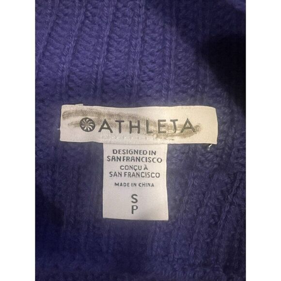 Athleta Oversized Azalea Sweater Noble Blue Oversized Small NWOT - Picture 9 of 11